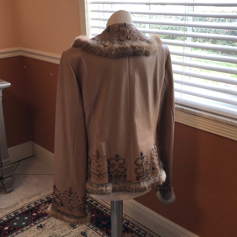 ❌SOLD❌ Leather Escada Jacket - Picture 2 of 8